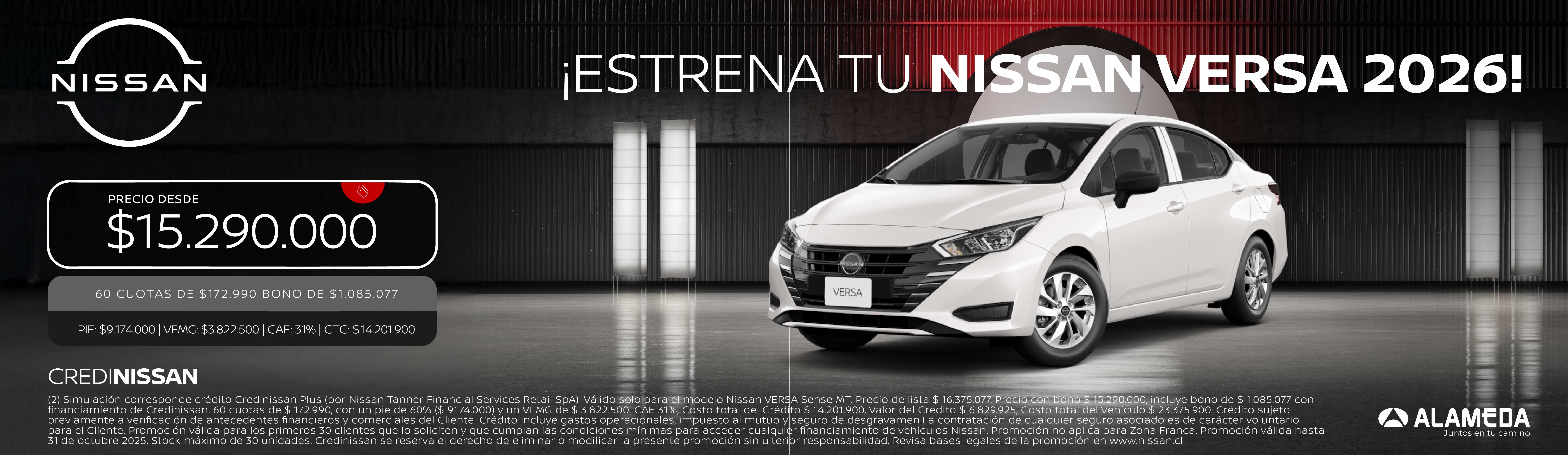 Nissan Versa Octubre