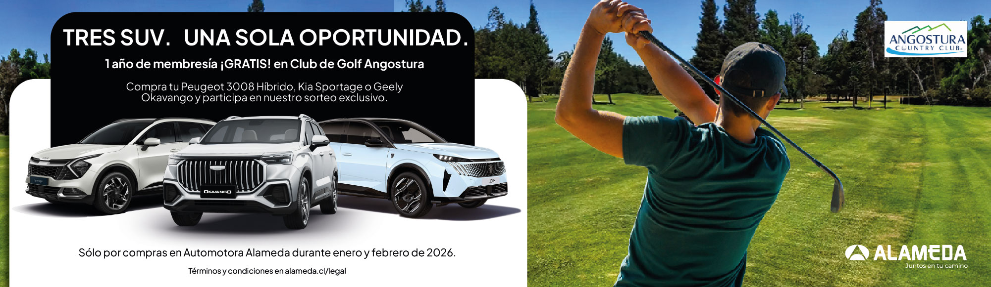 Concurso 1 año Membresia Club de golf Angostura