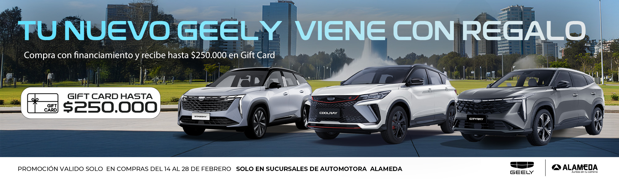 Giftcard Geely Alameda