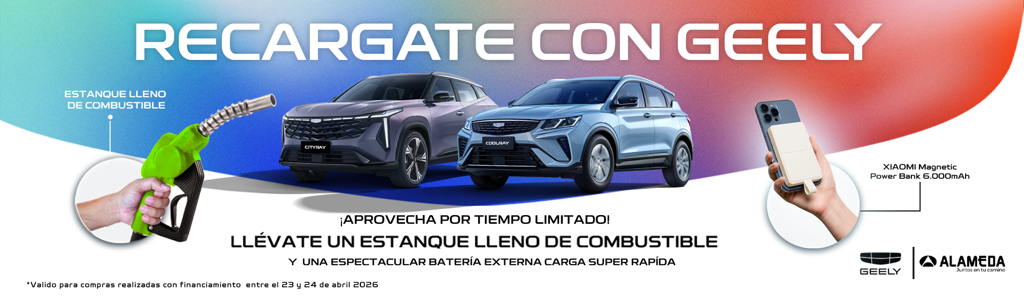 Promoción Recárgate con Geely Abril 2026